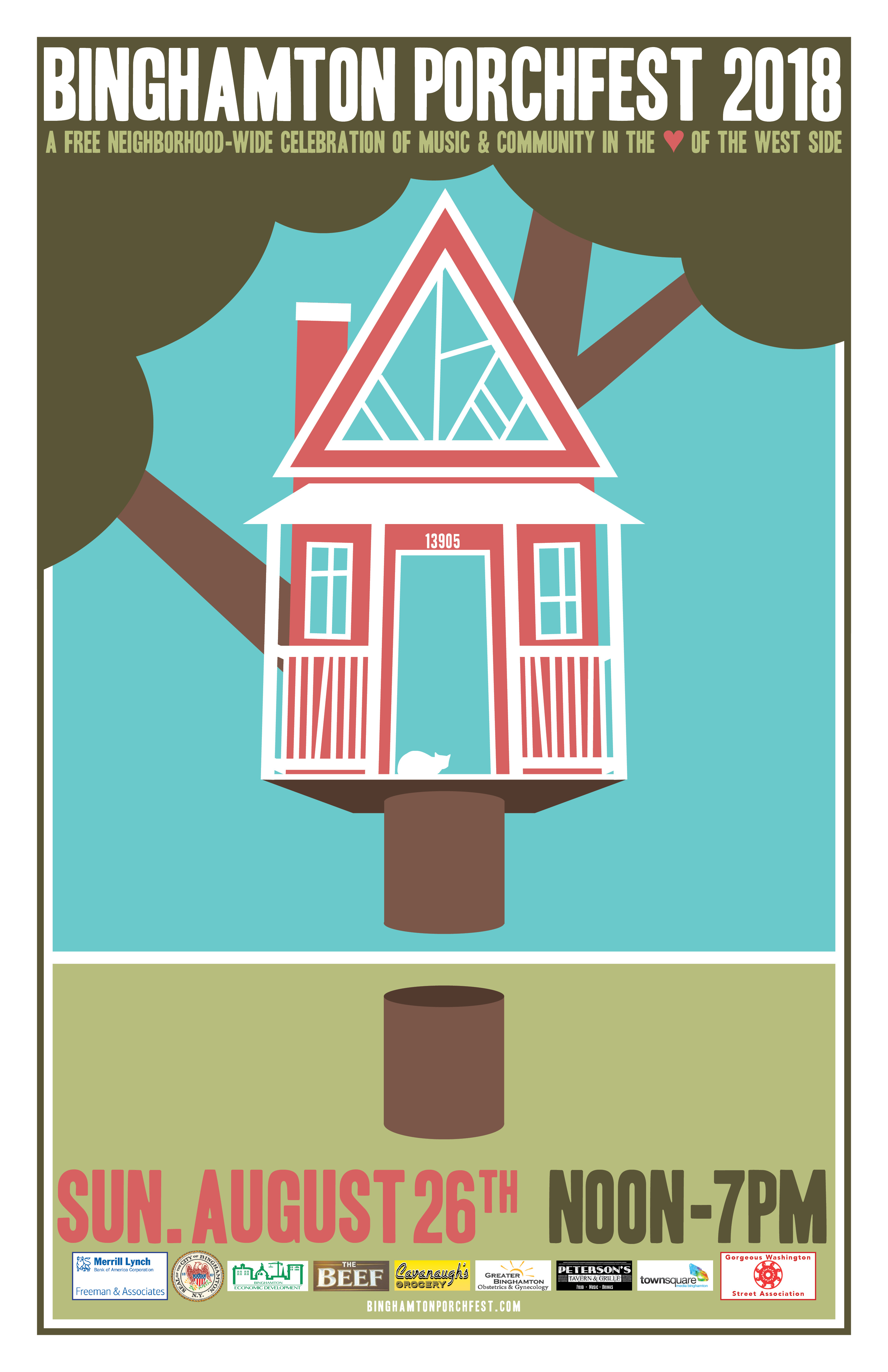 Porchfest 2018 Poster