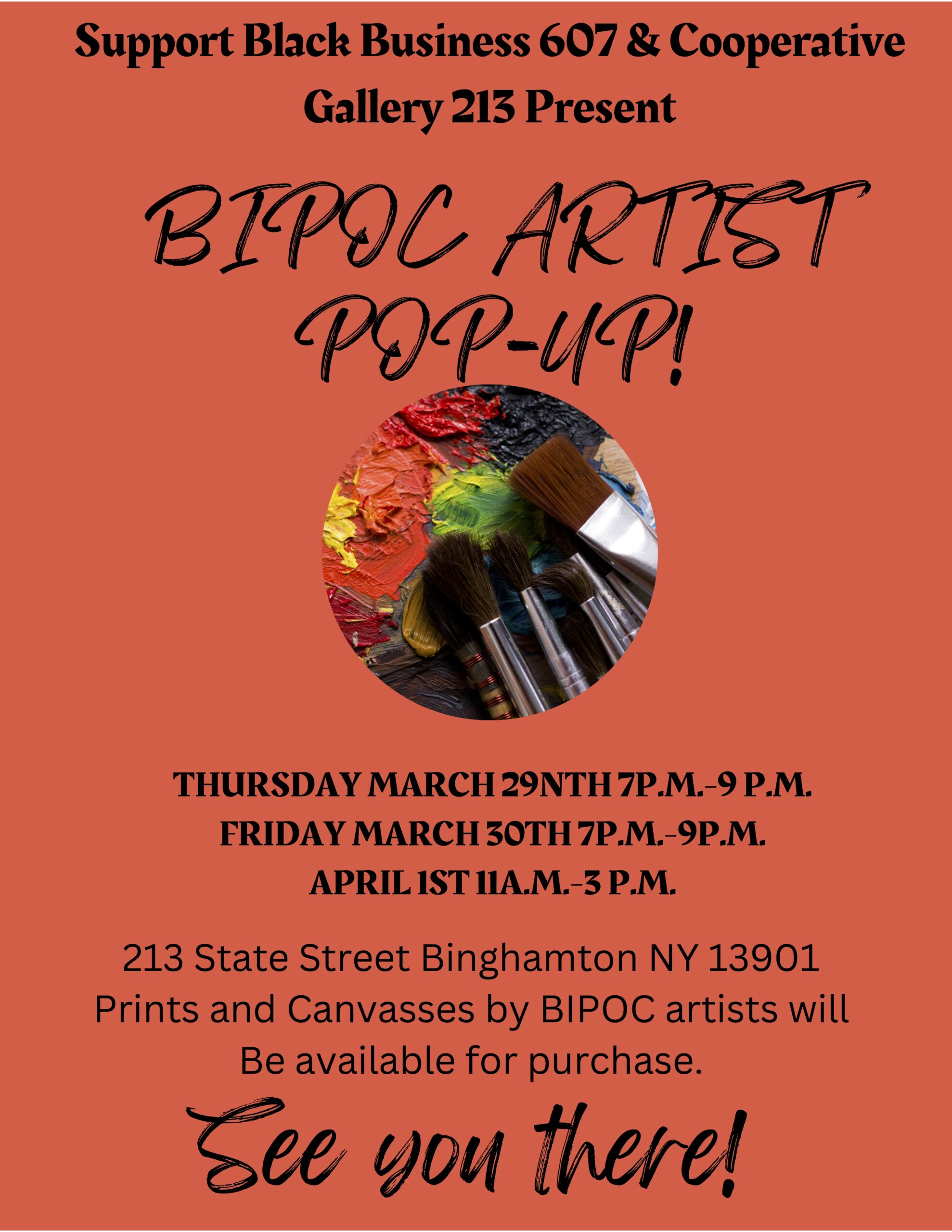 BIPOC Artists Pop-Up March 29- April 1 - The Bridge